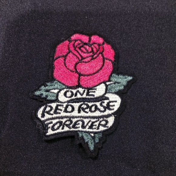 One Red Rose Embroidery Patch Iron On - Picture 1 of 2